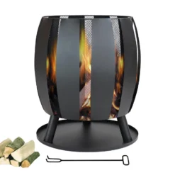 SenS-Line Tulip Vuurkorf / Tuinhaard - Zwart