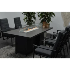 Garden Impressions Glasso Dining Vuurtafel 200 X 100 -Aanbiedingen Blad Tuin Winkel 1000054235 0102