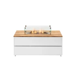 Cosipure Vuurtafel 120x80 Wit Teak -Aanbiedingen Blad Tuin Winkel 1000054577 0103