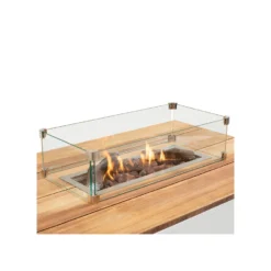 Cosipure Vuurtafel 120x80 Wit Teak -Aanbiedingen Blad Tuin Winkel 1000054577 0104