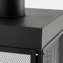 Mica Decorations Tuinhaard - L47 X B44 X H194 Cm - Metaal - Zwart -Aanbiedingen Blad Tuin Winkel 1000079021 0103