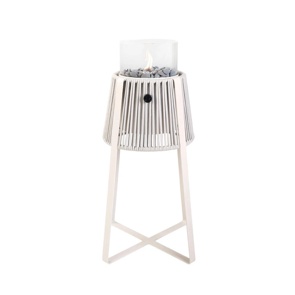 Cosi Fires - Cosiscoop Rope Gaslantaarn - Licht Grijs 1 Cosi Fires - Cosiscoop Rope Gaslantaarn - Licht Grijs