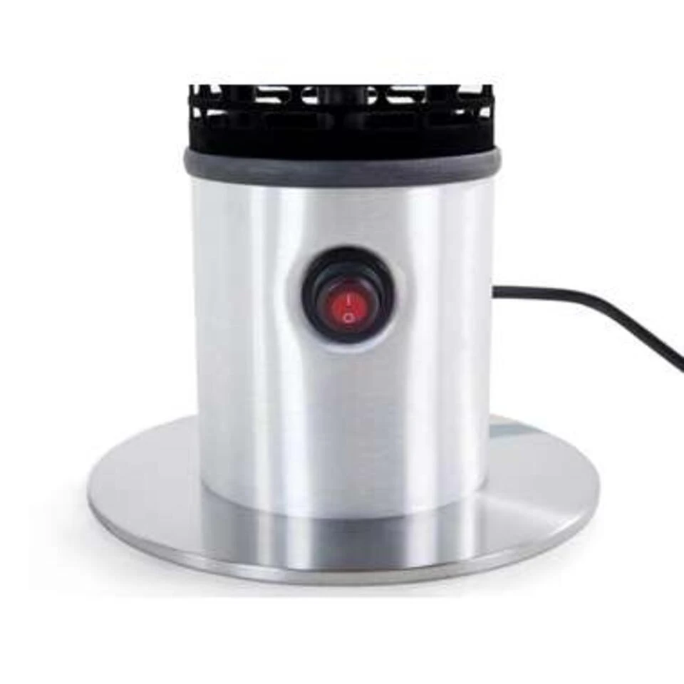 Beliani Terrasverwarmer VEZUVIO - Zwart Aluminium 2 Beliani Terrasverwarmer VEZUVIO - Zwart Aluminium - Afbeelding 2