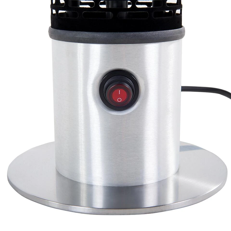 Beliani Terrasverwarmer VEZUVIO - Zwart Aluminium 4 Beliani Terrasverwarmer VEZUVIO - Zwart Aluminium - Afbeelding 4