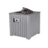 Garden Impressions Cozy Living Gas Vuurtafel Faro 60x60cm- Grey
