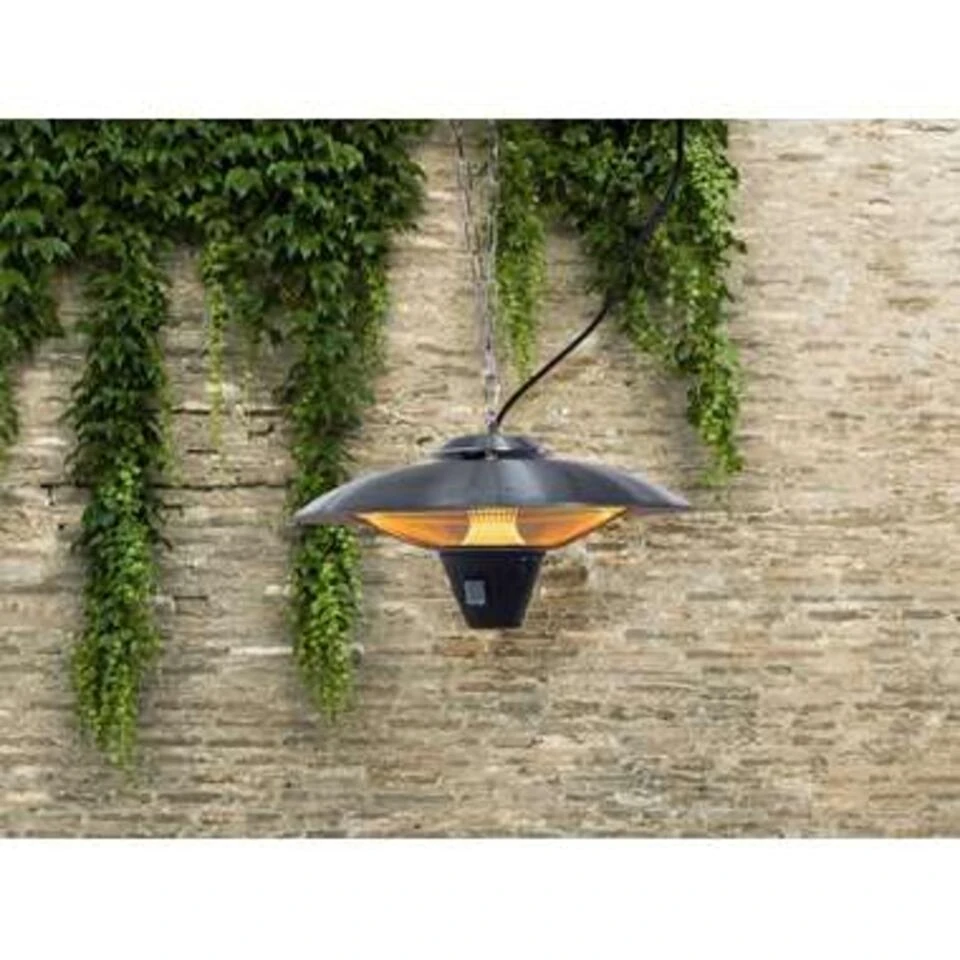 Beliani Terrasverwarmer KABA - Zilver Staal 2 Beliani Terrasverwarmer KABA - Zilver Staal - Afbeelding 2