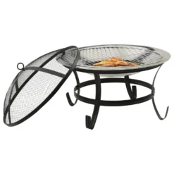 VidaXL Vuurplaats En Barbecue 2-in-1 Met Pook 56x56x49 Cm Rvs -Aanbiedingen Blad Tuin Winkel 4114a2a465d946b2a38068e07de51446