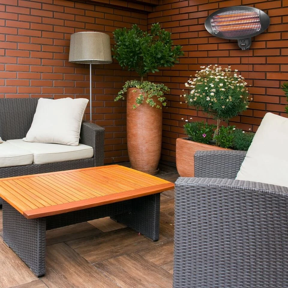 Tristar Terrasverwarmer Wandmontage KA-5286 2000 W Quartz Zwart 3 Tristar Terrasverwarmer Wandmontage KA-5286 2000 W Quartz Zwart - Afbeelding 3