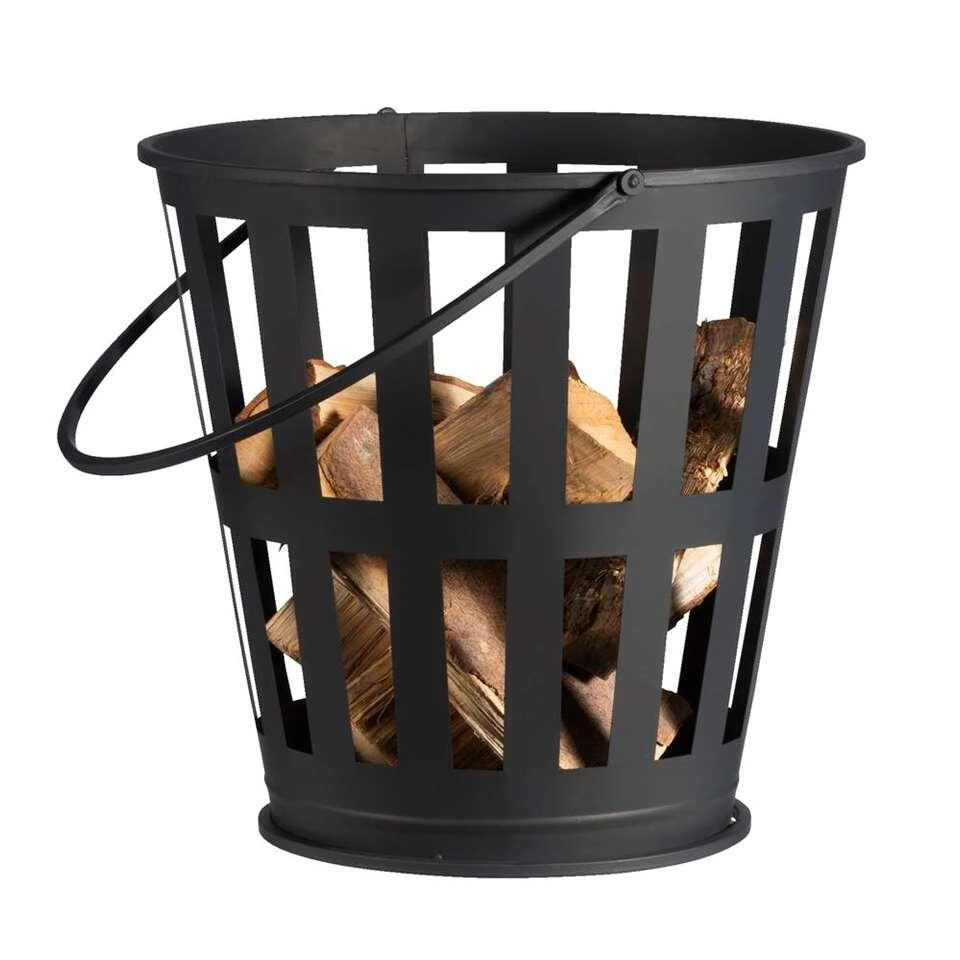 Vuurkorf Zaragoza - Zwart - 39x39 Cm 2 Vuurkorf Zaragoza - Zwart - 39x39 Cm - Afbeelding 2