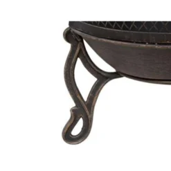 Beliani Vuurkorf Voor Hout TACORA - Messing Staal -Aanbiedingen Blad Tuin Winkel 67e751e0cc4f4012935f81d5de60f358